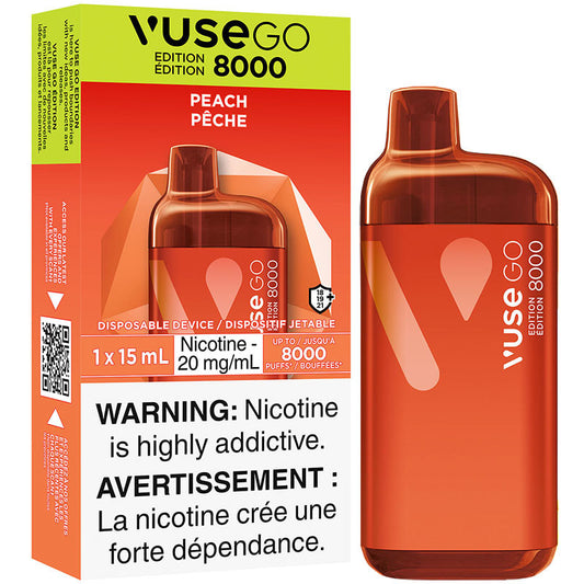 Vuse go 8000 Peach 20mg/ml disposable