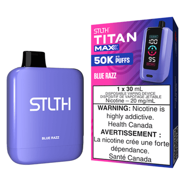 Stlth titan Max 50k Blue Razz 20mg/ml disposable