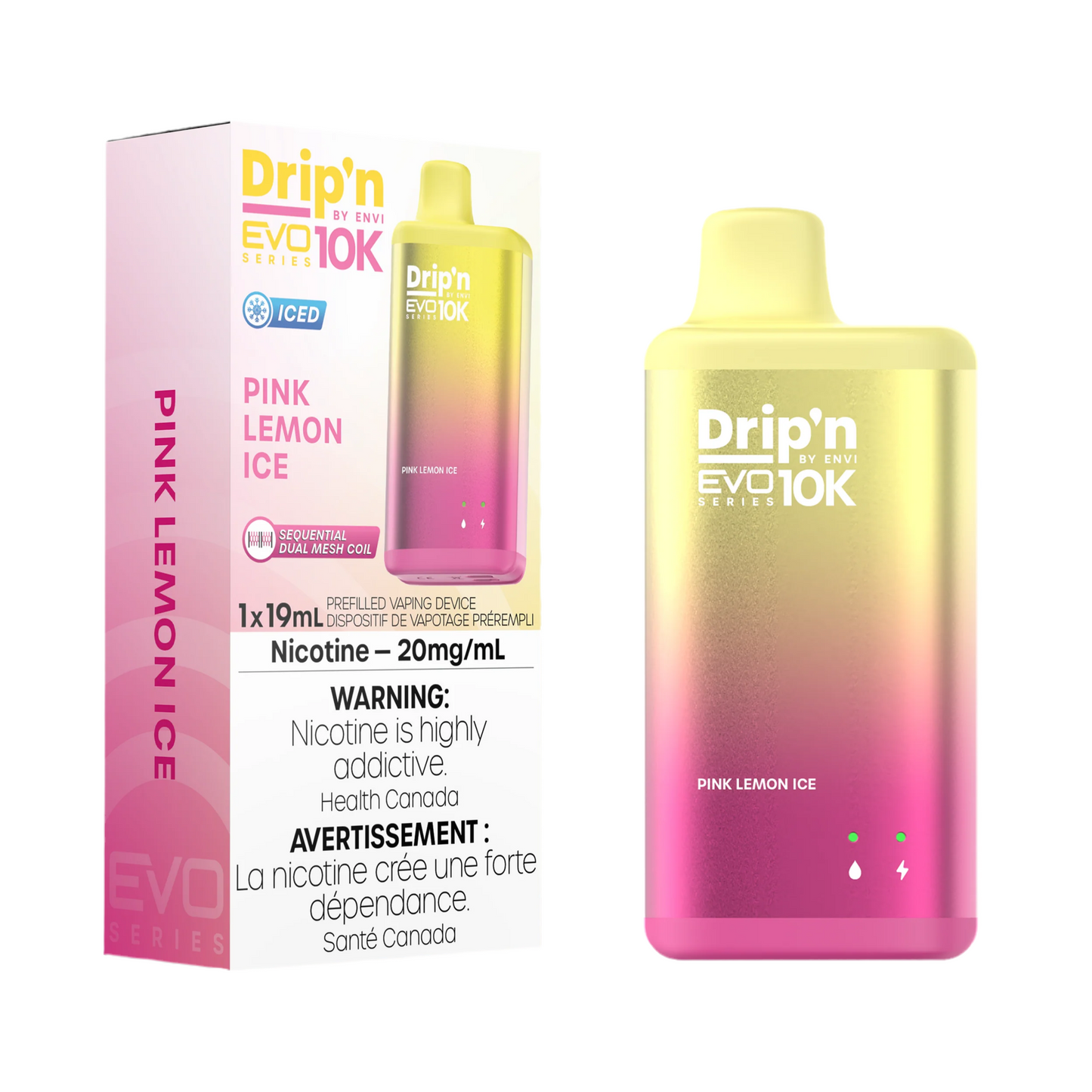 Drip'n EVO 10K Pink Lemon Ice 20 mg/ml jetable 