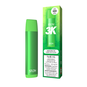 Stlth 3k Glace à la pomme verte 20 mg/ml jetable 