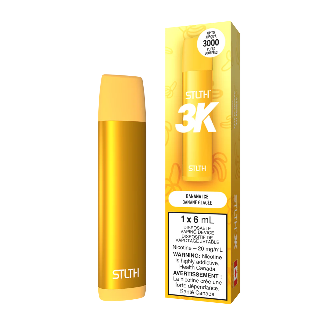 Stlth 3K Banana Ice 20mg/ml disposable