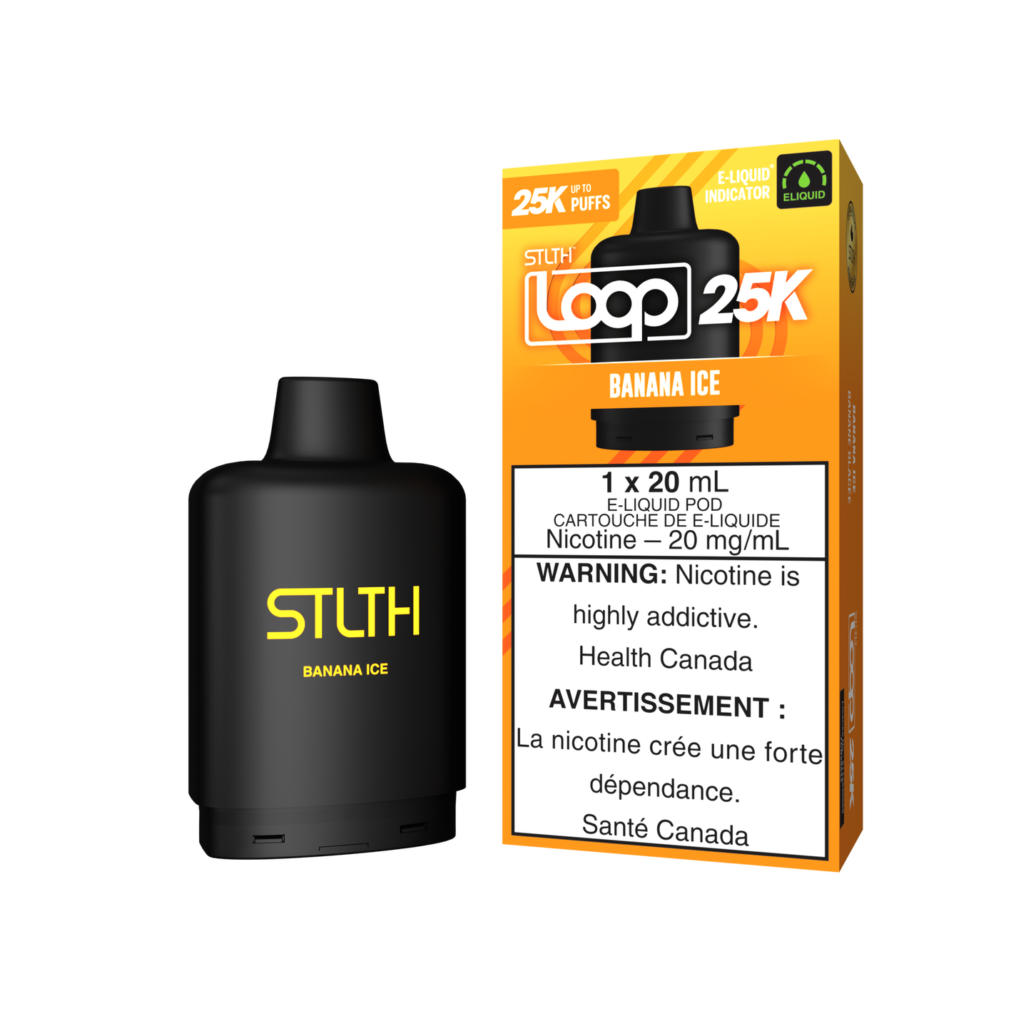 Gousse Stlth Loop 25k Banane glacée 20 mg/ml (Provincial)