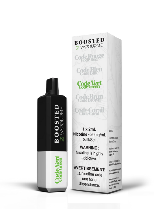 Boosted Code green 20mg/ml disposable