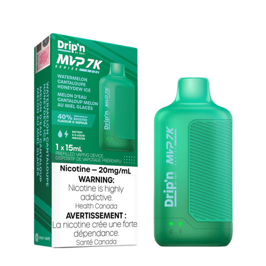 Drip'n MVP 7k Glace au melon pastèque et miel 20 mg/ml jetable 