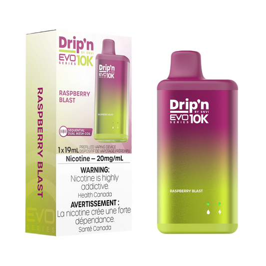 Drip'n EVO 10K Raspberry Blast 20 mg/ml jetable 