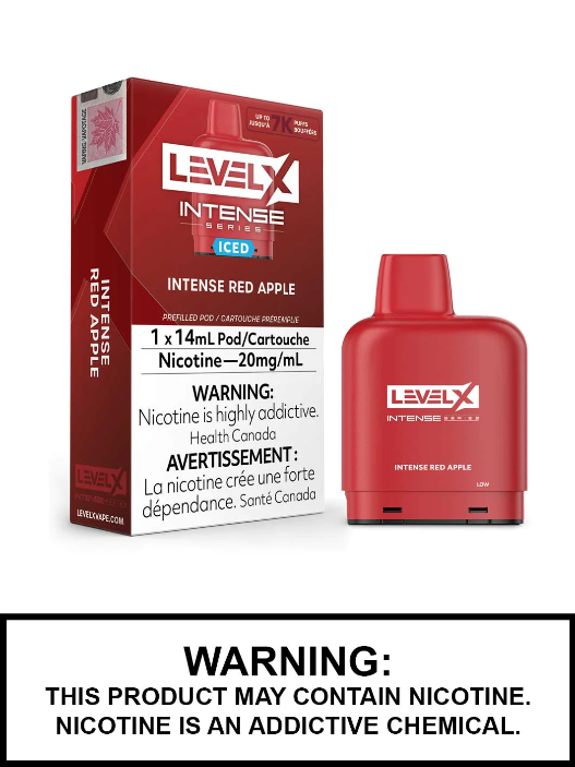 Intense series Red apple iced level x pod 20mg