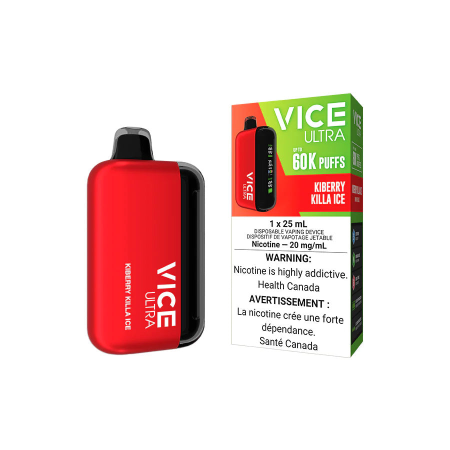 Vice Ultra 60K Kiberry Killa Ice 20mg/mL Dsposable (Provincial)