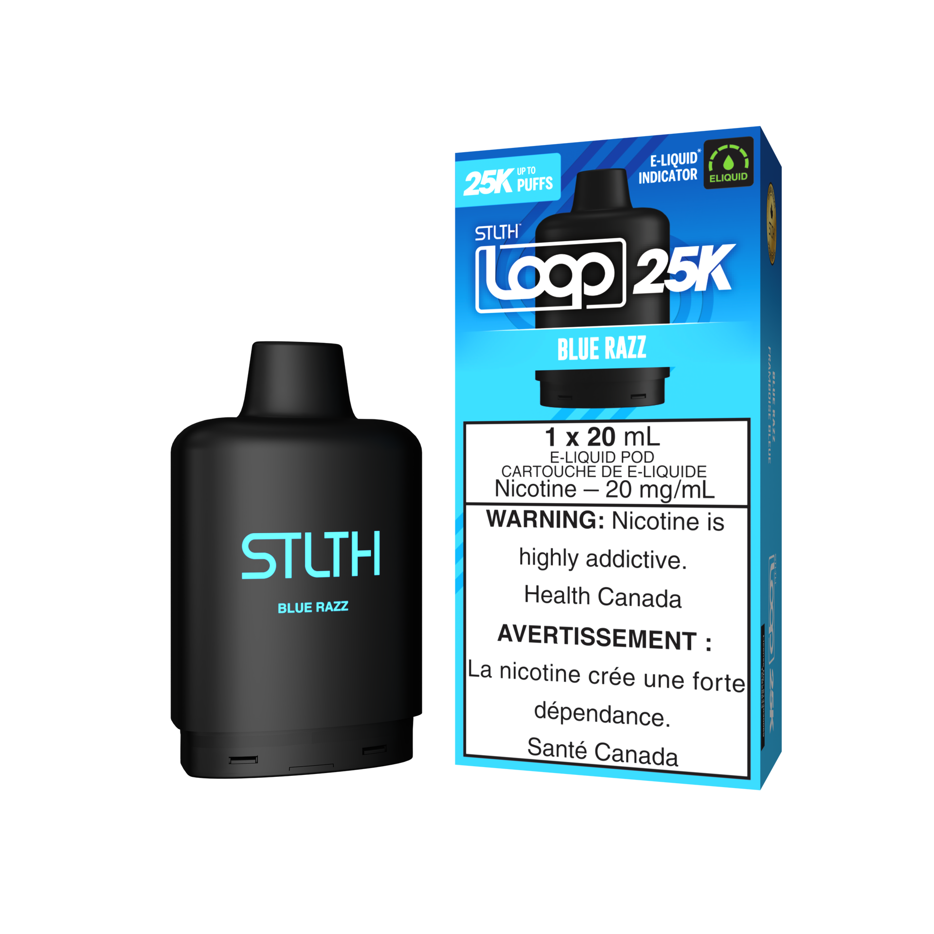 Pod Stlth Loop 25k Blue Razz 20 mg/ml (provincial)