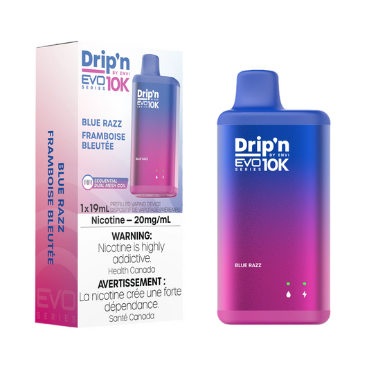 Drip’n EVO 10K Blue Razz 20mg/ml disposable