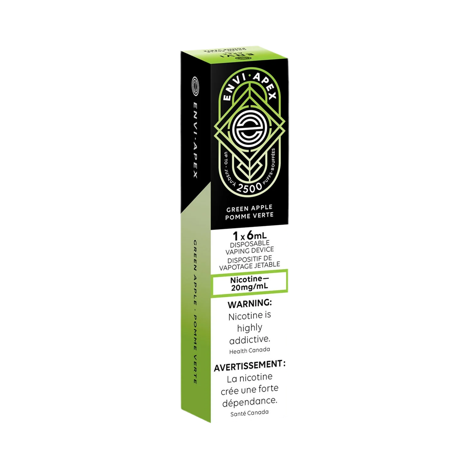 Envi Apex Green Apple 20mg/ml disposable