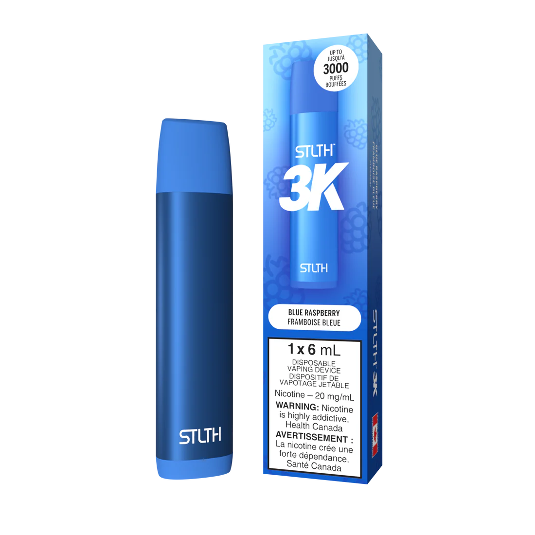 Stlth 3k Blue Raspberry 20mg/ml disposable