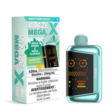 Kraze Mega X 48K Mighty Mint CG Ice 20mg/mL Disposable (Provincial)