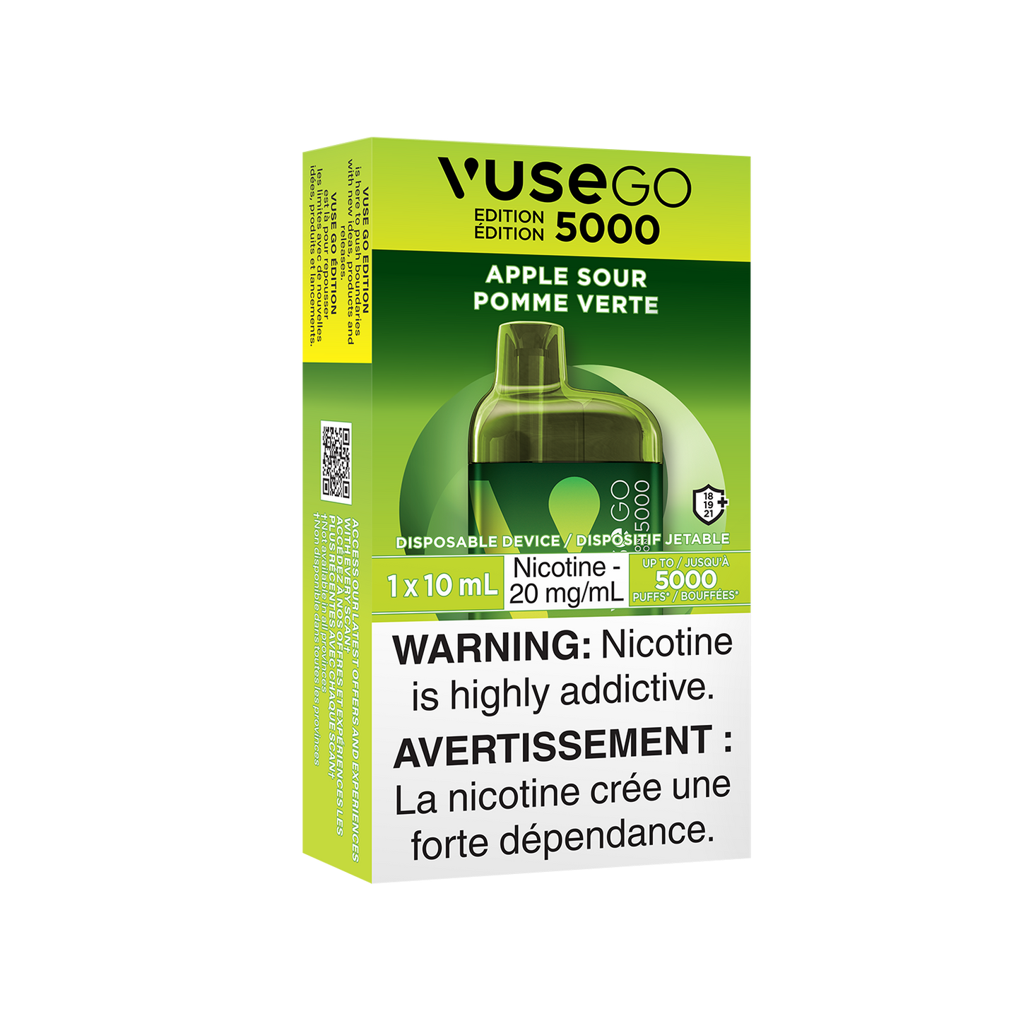 Vuse go 5000 Pomme aigre 20 mg/ml jetable 