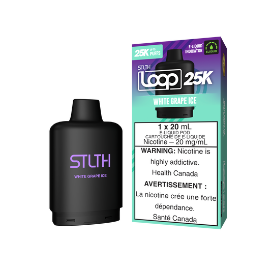 Stlth loop pod 25k White Grape Ice 20mg/ml (Provincial)