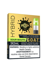 Pop hit hybrid sour mouth pods