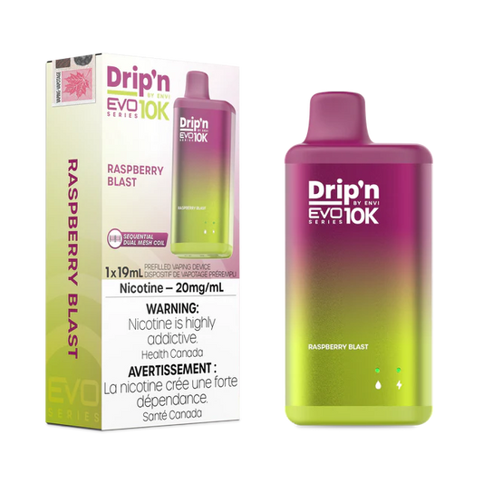 Drip’n EVO 10k Raspberry blast 20mg/ml disposable