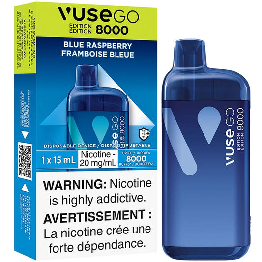 Vuse go 8000 Framboise bleue 20 mg/ml jetable