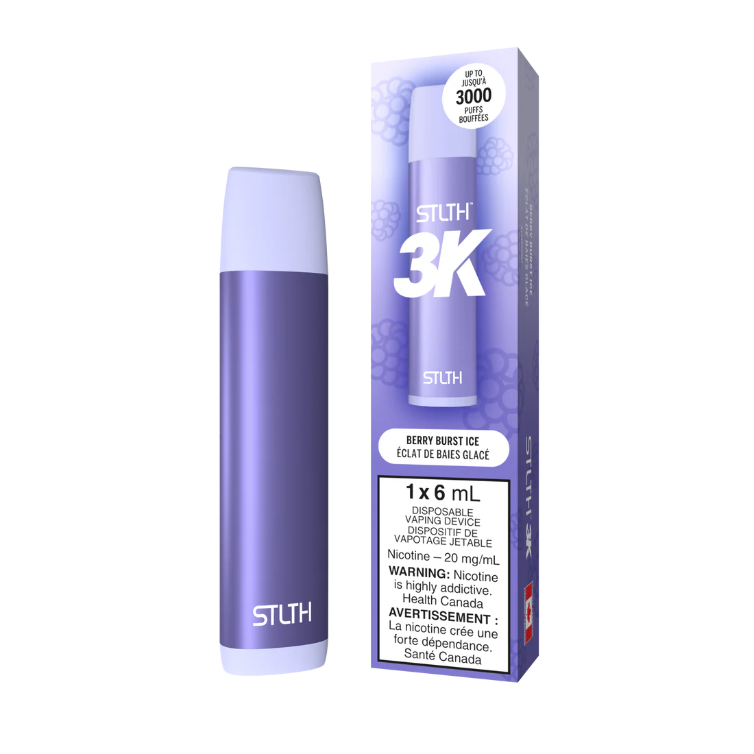 Stlth 3k Berry Burst Ice 20mg/ml disposable