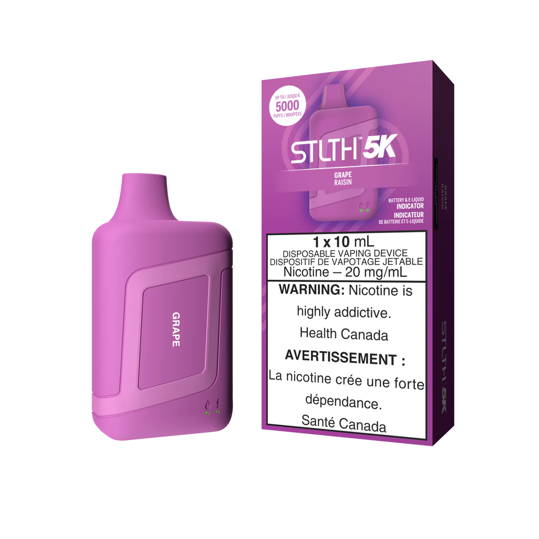 Stlth 5k Grape 20mg/ml disposable