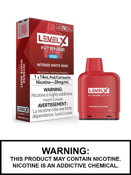 Intense series White mint level x pod 20mg