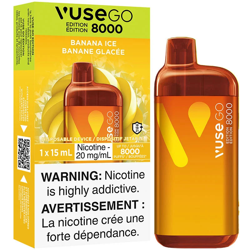 Vuse go 8000 Banane glacée 20 mg/ml jetable