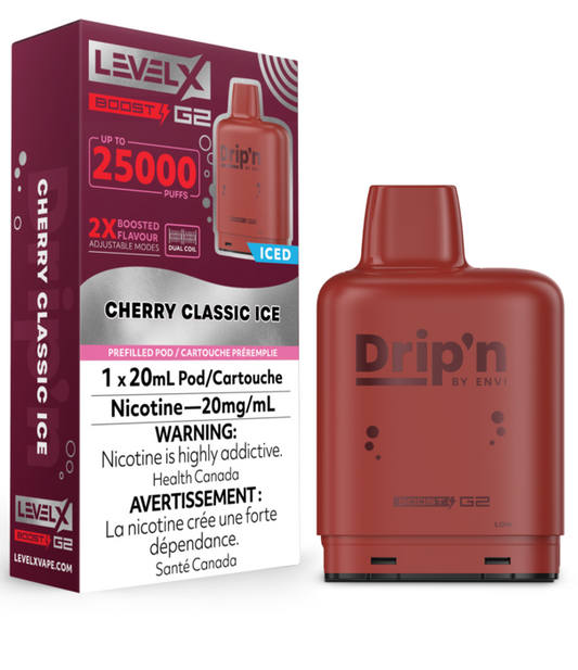 Drip’n G2 Cherry Classic Ice level x pod 20mg (provincial)