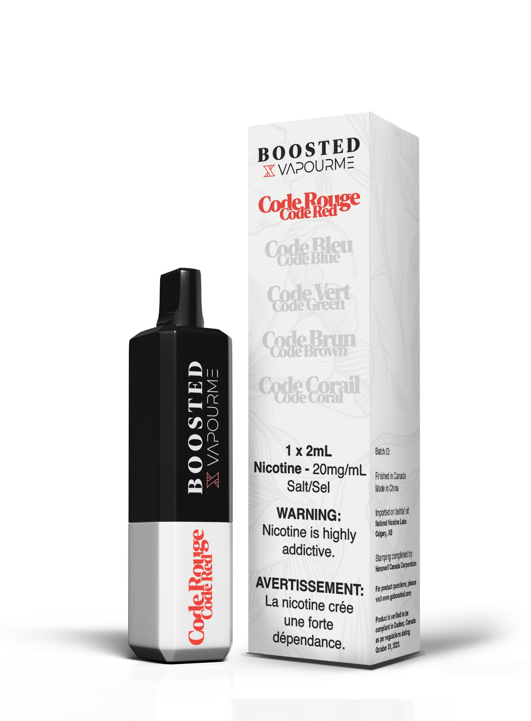 Boosted Code Red 20mg/ml disposable – Vape Palace