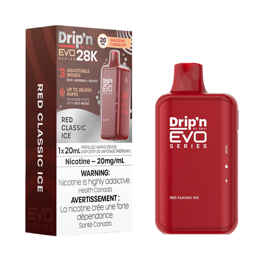 Drip'n EVO 28k – Glace classique rouge 20 mg/ml jetable 