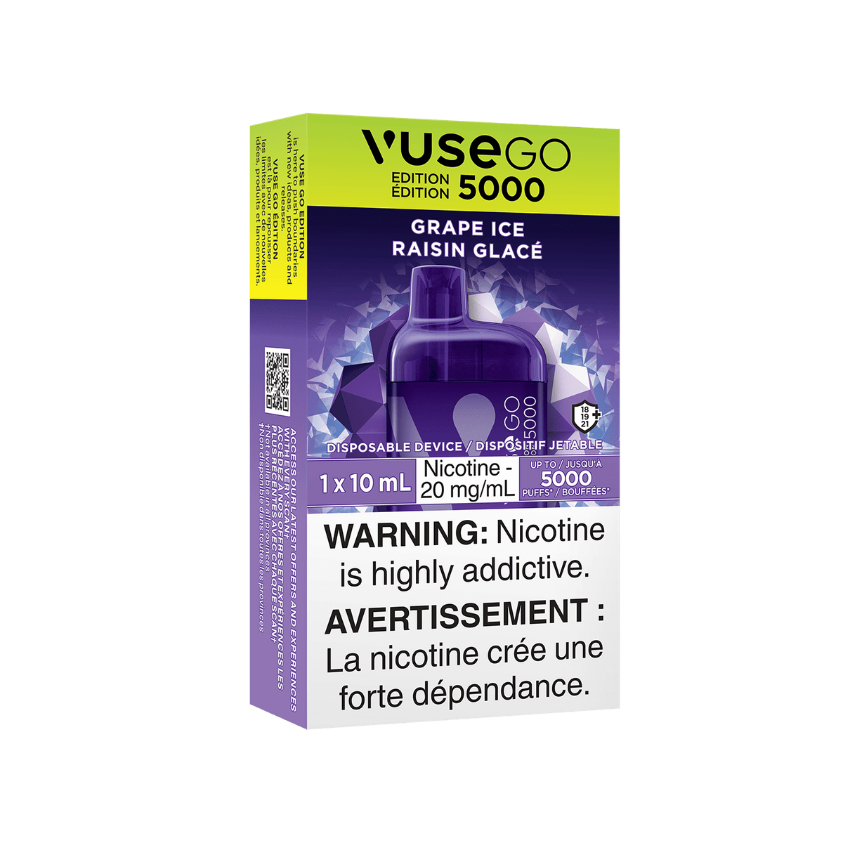 Vuse go 5000 Grape ice 20mg/ml disposable