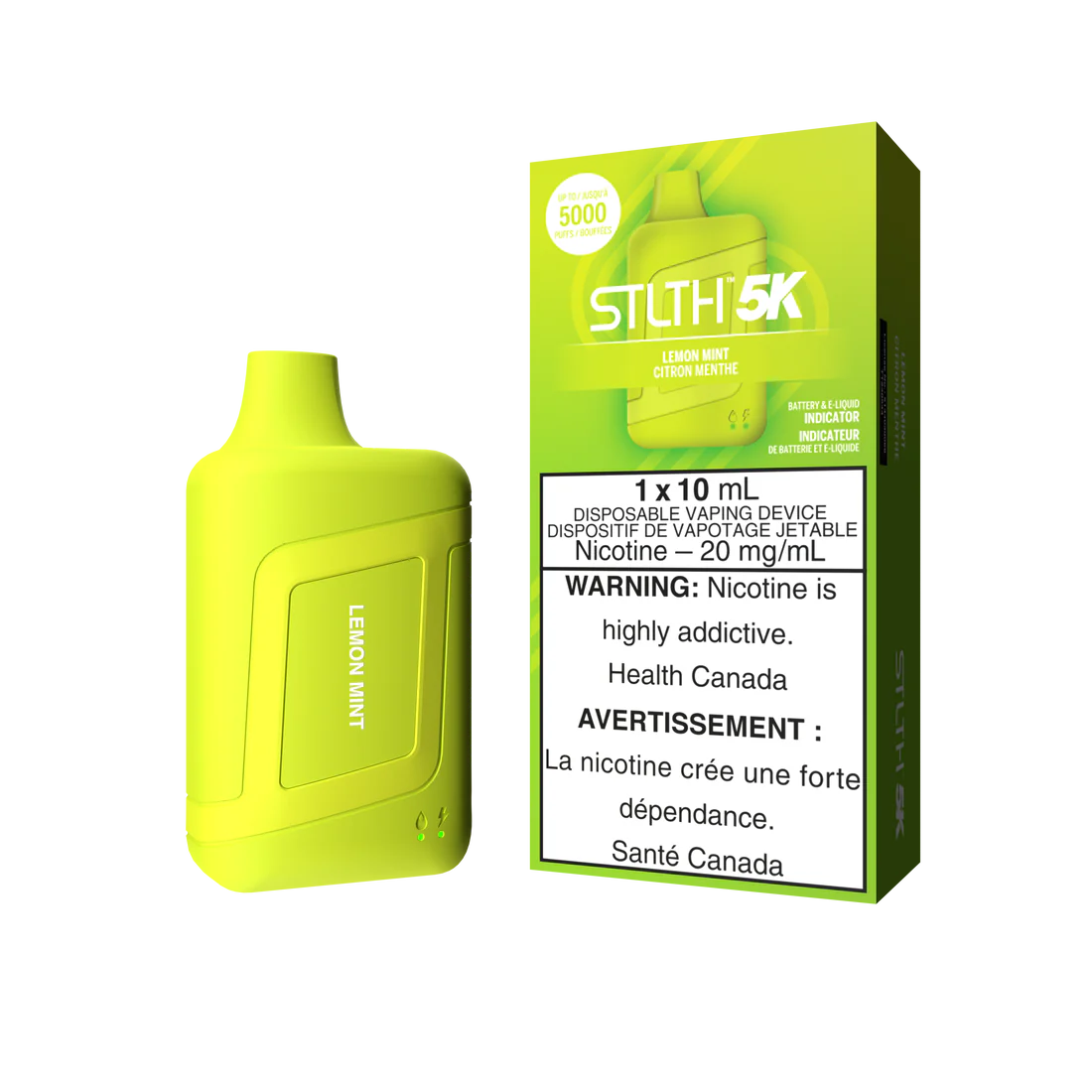 Stlth 5k Lemon mint 20mg/ml disposable