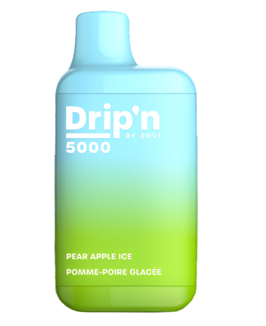 Glace à la pomme poire Drip'n 5000 20 mg/ml jetable