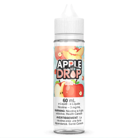 E-liquide pomme-goutte-glace-pêche-6mg/60ml