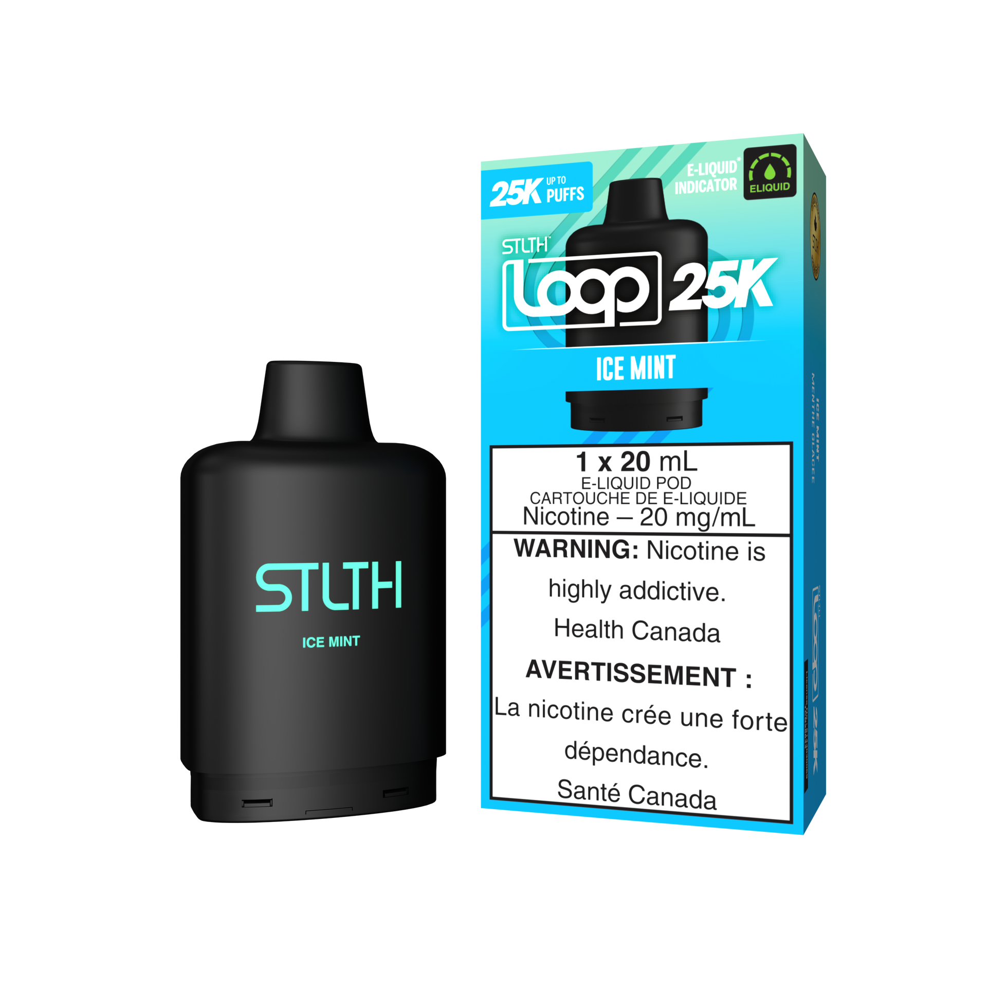 Stlth Loop pod 25k Ice Mint 20mg/ml (Provincial)