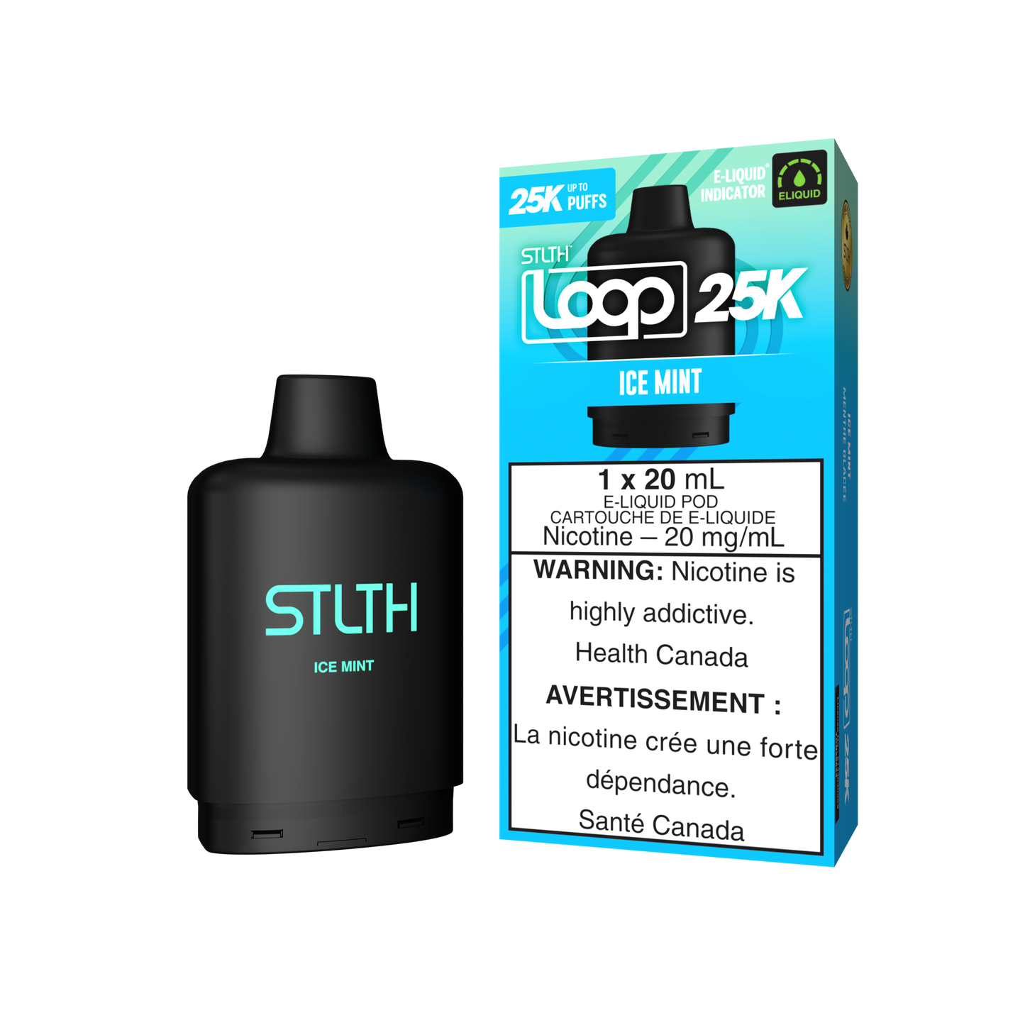 Pod Stlth Loop 25k Menthe glacée 20 mg/ml (provincial)