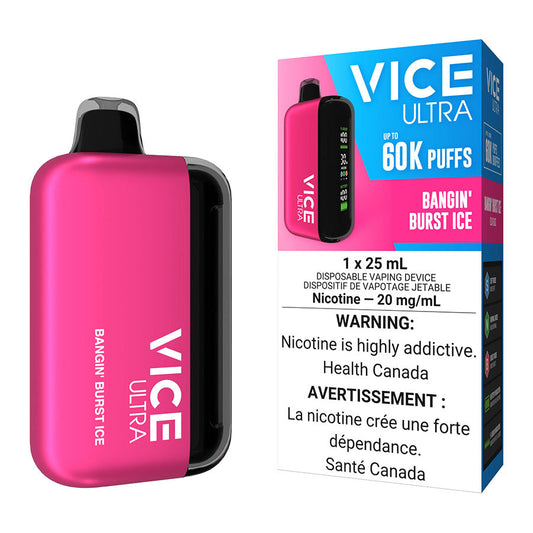 Vice Ultra 60K Bangin Burst Ice 20mg/mL Disposable (Provincial)