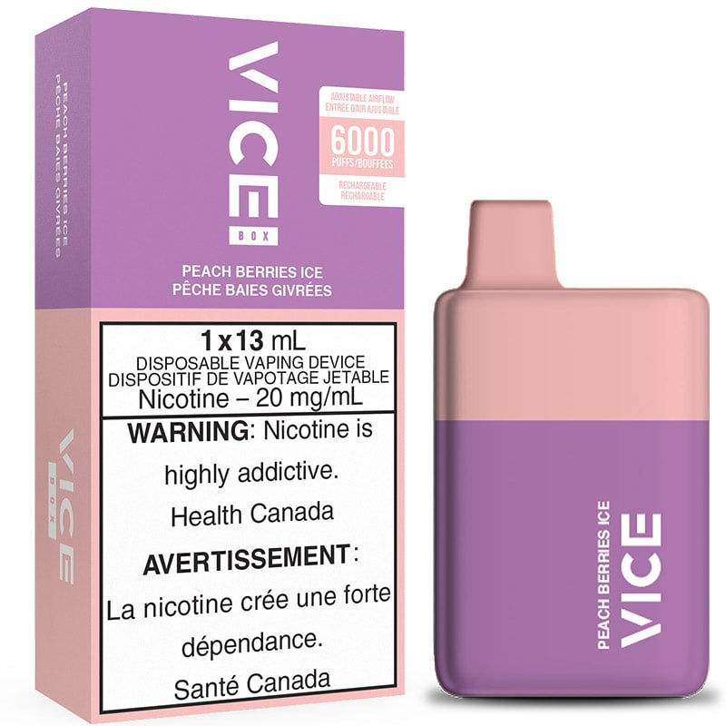 Vice Box 6000 Peach Berries Ice 20mg/ml jetable