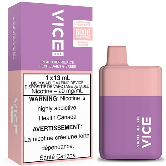 Vice Box 6000 Peach Berries Ice 20mg/ml disposable