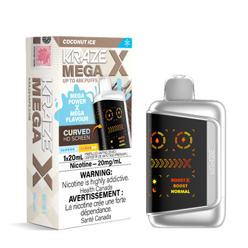 Kraze Mega X 48K Coconut Ice 20mg/mL Disposable (Provincial)