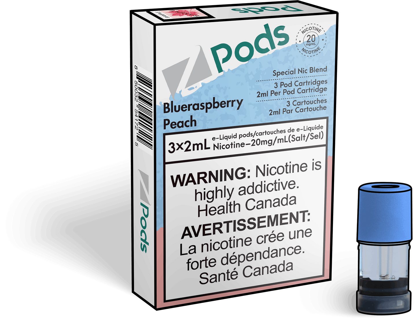 Z pods Blueraspberry Peach (Provincial)