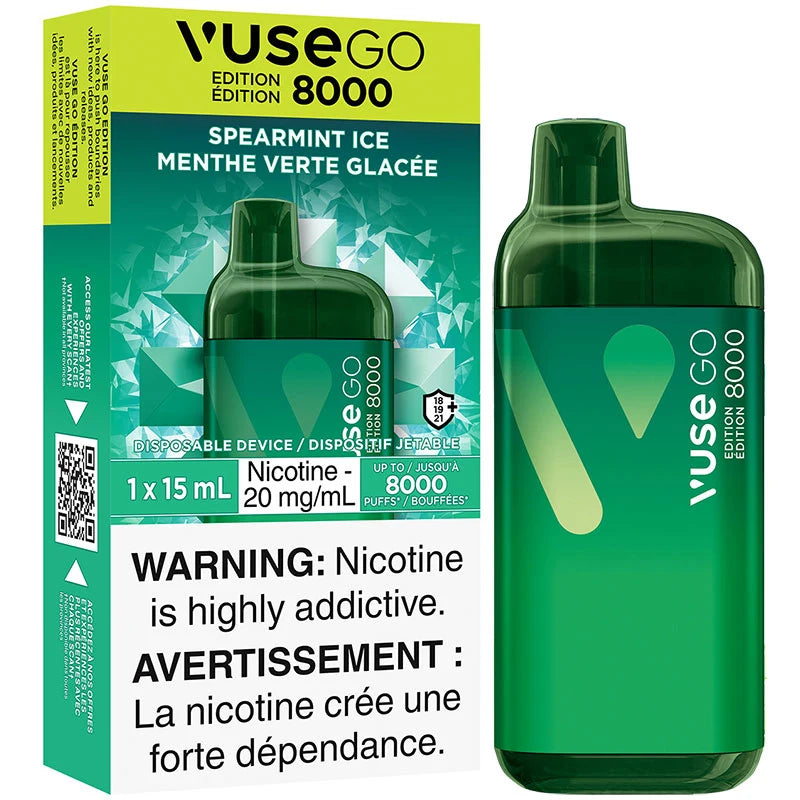 Vuse go 8000 Spearmint Ice 20mg/ml disposable (Provincial)