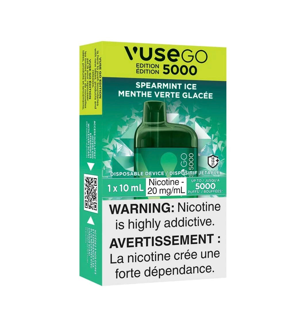 Vuse go 5000 glace à la menthe verte 20 mg/ml jetable