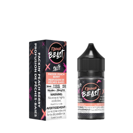 Flavour Beast E liquide au goût de pêche et baies 20 mg/30 ml