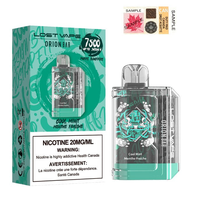 Lost Vape Orion Bar 7500 Cool Mint 20mg/ml disposable