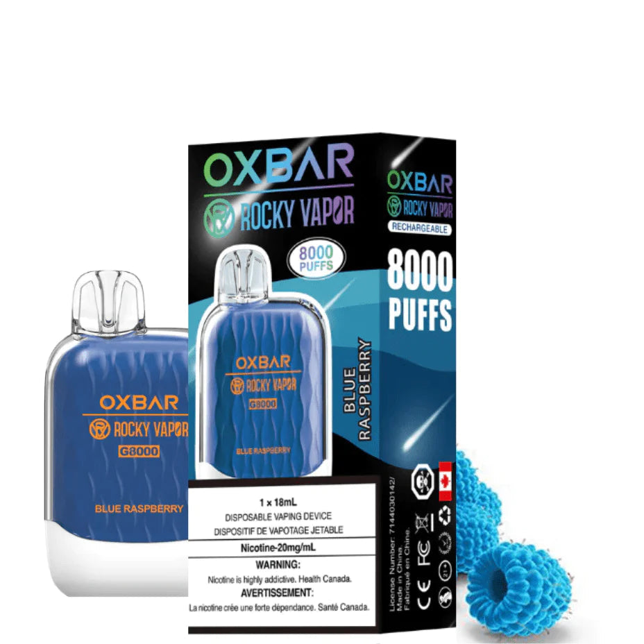 Oxbar G-8000 Blue raspberry 20mg/ml disposable