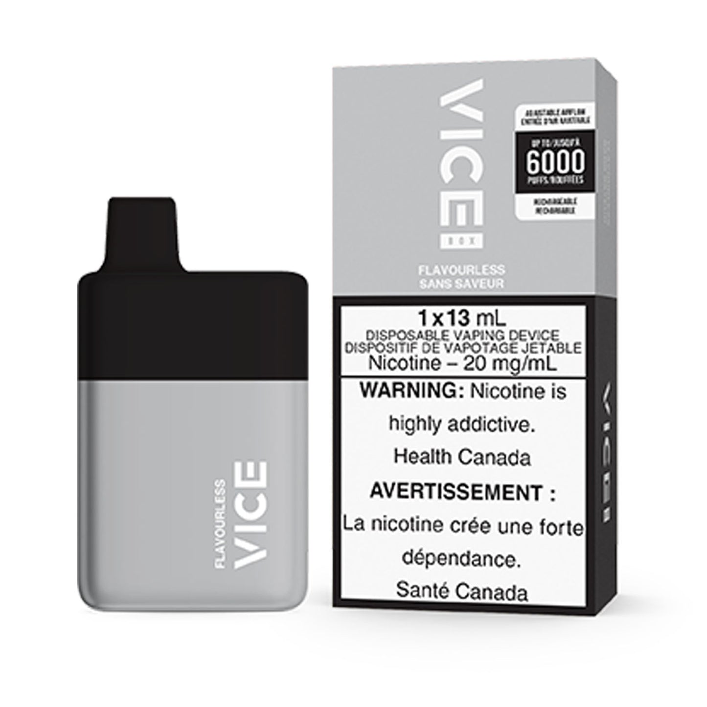 Vice Box 6000 Flavourless 20mg/ml disposable (Provincial)