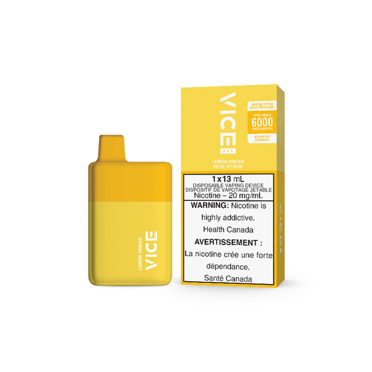 Vice box 6000 Rêve de citron 20mg/ml jetable