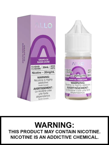 Allo E liquid Grape ice 20mg/30ml