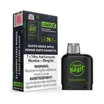 Saveur bête Gusto pomme verte 7k niveau x pod 20 mg 