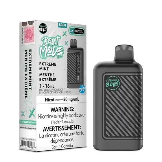 Flavour beast Extreme Mint Iced 8K 20mg/ml disposable (Provincial)