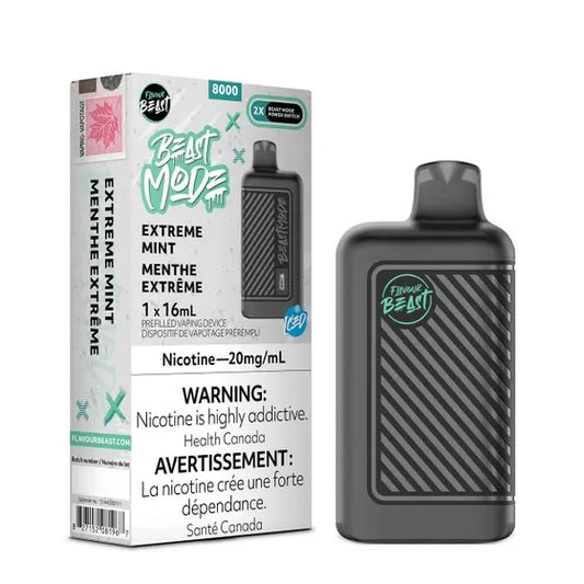 Flavour beast mode extreme mint 8k 20mg/ml disposable